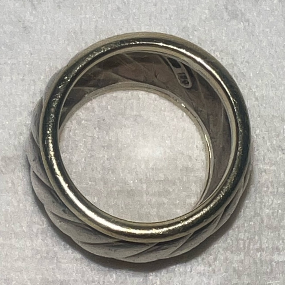 David Yurman Cigar Cable Thoroughbred wide Ring. Size 7.  Beautiful find! - Picture 10 of 12